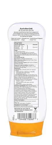 Miniatura 2 de Australian Gold Extreme Sport - Loción de protección solar SPF 30 8 onzas amplio espectro resistente al sudor y al agua no grasa sin oxibenzona sin