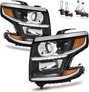 Headlights W/LED DRL for 2015-2020 Chevy Tahoe/Suburban