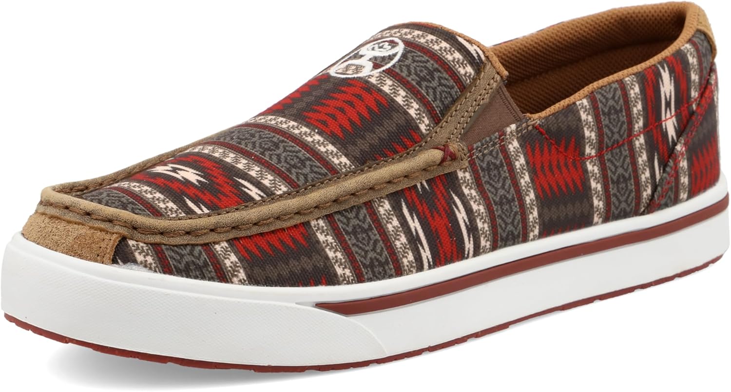 Twisted X Men's Hooey Slip-On Loper, Moc Toe, Nomad Multi, 7 M