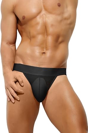 RunHero Men's Jock Strap Briefs Low Rise Jockstraps Athletic Supporter Sports Underwear