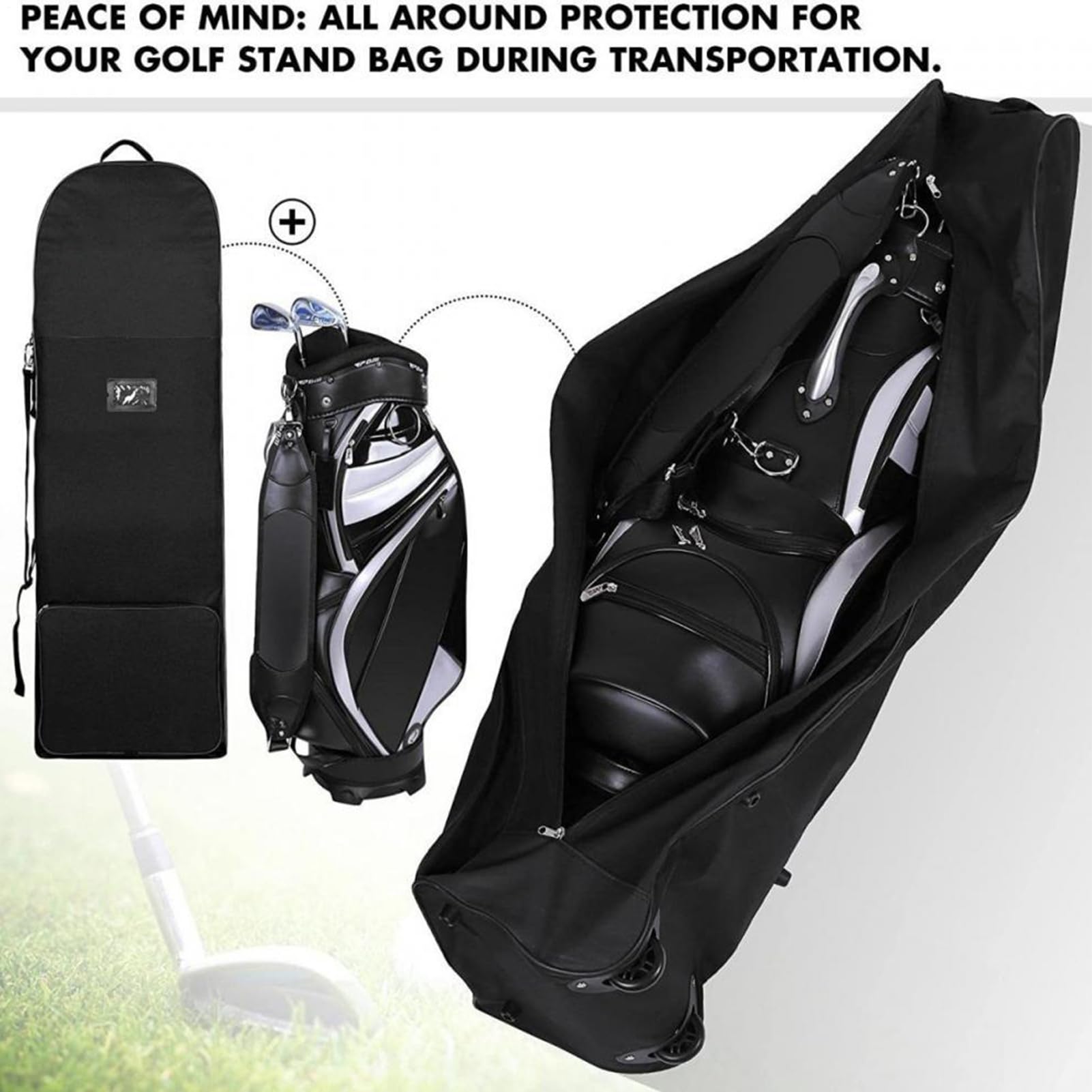 Golfschlager Reisetasche Tragbarer Golfzubehör | Großes Fassungsvermögen Sporttasche Mit Rädern Für Reisen Camping Fitness Rucksackreisen Wandern