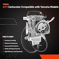 Vista 2 de Carburador Compatible con Yamaha 2000-2006 Kodiak 400 YFM400 & Big Bear 400 & Bruin 350, 2007-2012 Grizzly 350 Grizzly 450, 2006-2009 Wolverine 350