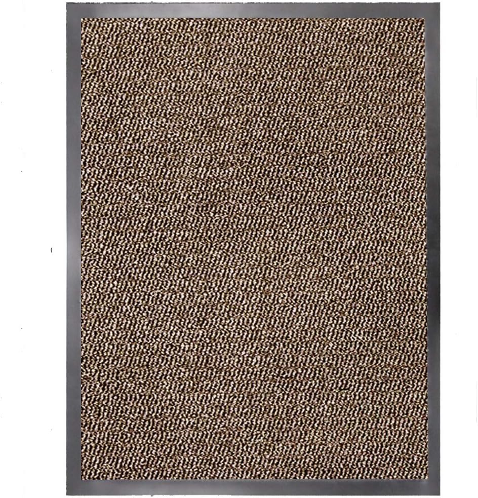 HOUSEGADS Dirt Trapper Door Mat for Indoor & Outdoor Heavy Duty Non Slip Rubber, Floor and Kitchen Mats Doormats Super Absorbent Entrance Rug