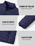 MAGINVIT Men's Puffer Jackets Lightweight Warm Windproof Coat Water-Repellent Windbreaker Quilted Jacket Winter Fall Spring
