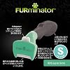 FURminator Undercoat Deshedding Tool, Small Dogs, S, Short Hair, Pet Brush, Vet Supervised, Hairball & Heatstroke Prevention, Gentle, Push Button for Fur Removal, Grooming Brush, Skin Care