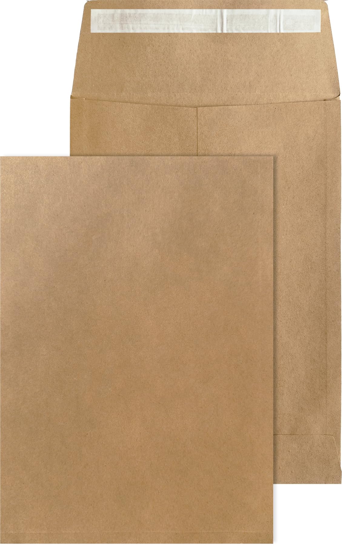 Officely C4 Gusset Peel & Seal Envelopes, 130 GSM Pocket 324mm x 229mm x 25mm, Manilla - Box of 125