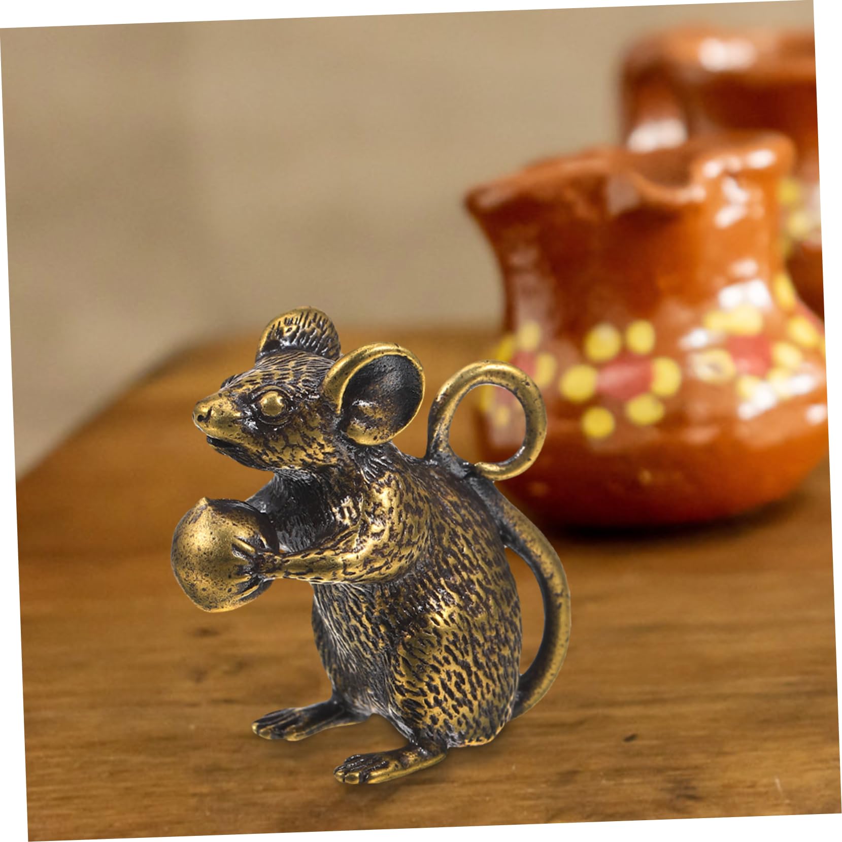 Ciondolo Portafortuna Animale Zodiaco Cinese Ricamato - TOPO - Da Appendere - 4