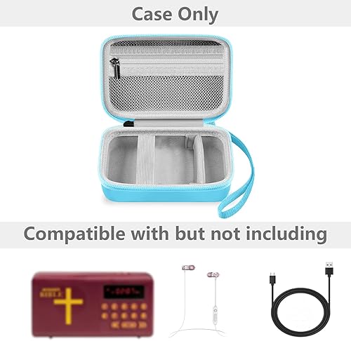 Vista 17 de Leayjeen Funda de transporte de viaje compatible con Wonder Bible NIV, The Talking Audio Bible Player, color negro (nueva versión internacional)