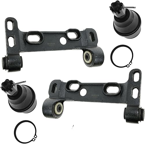 TRQ Kit de suspensión delantera Soporte de montaje de brazo de control de rótula compatible con 04-07 Buick 02-09 Chevrolet GMC 03-08 Isuzu 02-04