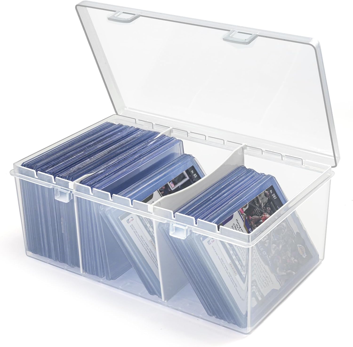Vowcarol Plastic Top loader Storage Box with Dividers
