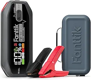 FANTTIK T8 MAX 3000 Amp Jump Starter and Fanttik T8 MAX Portable EVA Protection Case
