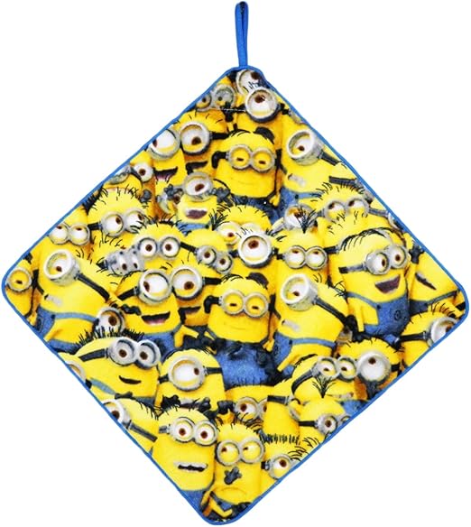 Amazon 丸眞 ループ付きタオル Minion ミニオン 33 33cm メニーミニオンズ お名前ネーム付き 女の子 男の子 ループタオル 幼稚園 保育園 ハンドタオル ホーム キッチン オンライン通販