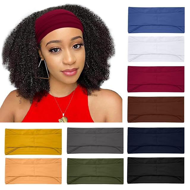 RITOPER Wide Headbands for Women Non Slip Workout Yoga Running Womens Headband Boho Hair Bands for Womens Hair