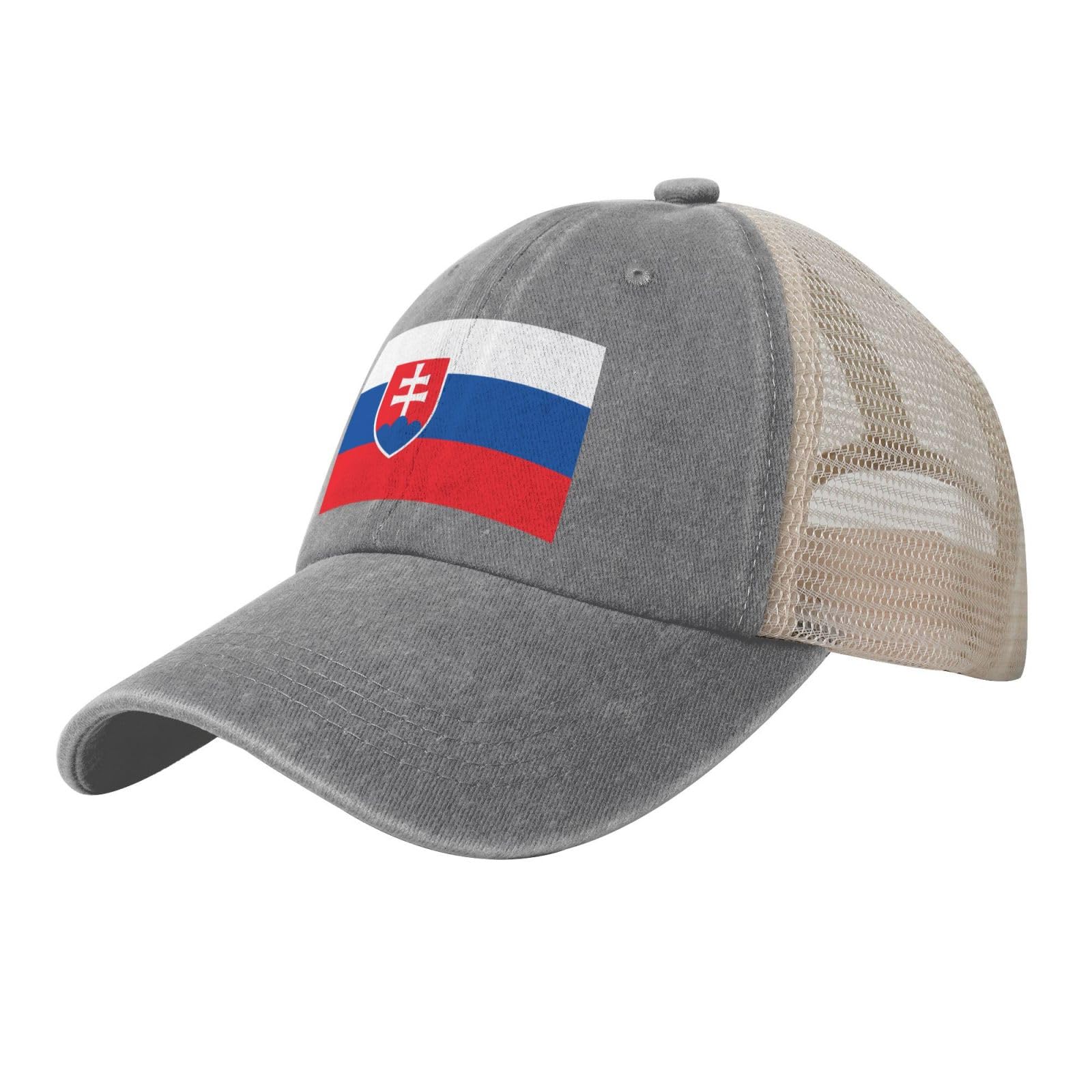 LPLSNWS Flag of Slovakia Printed mesh Baseball Cap, Adjustable Fan hat for the 2026 World Cup Unisex
