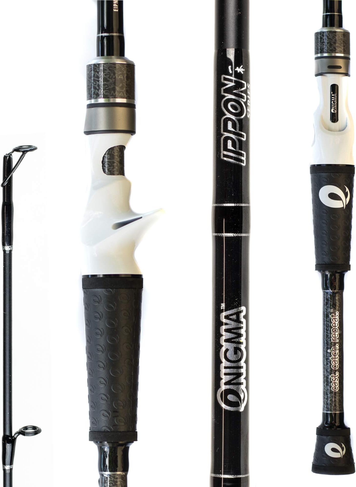 Enigma Fishing IPPON Pro Tournament Series Bass Fishing Rods, Japanese Torray Graphite High Modulus 1 Pc Blanks, Alps Guides & Reel Seats, Enigma “E” Grips, 10 Lengths & Actions - Casting Rod