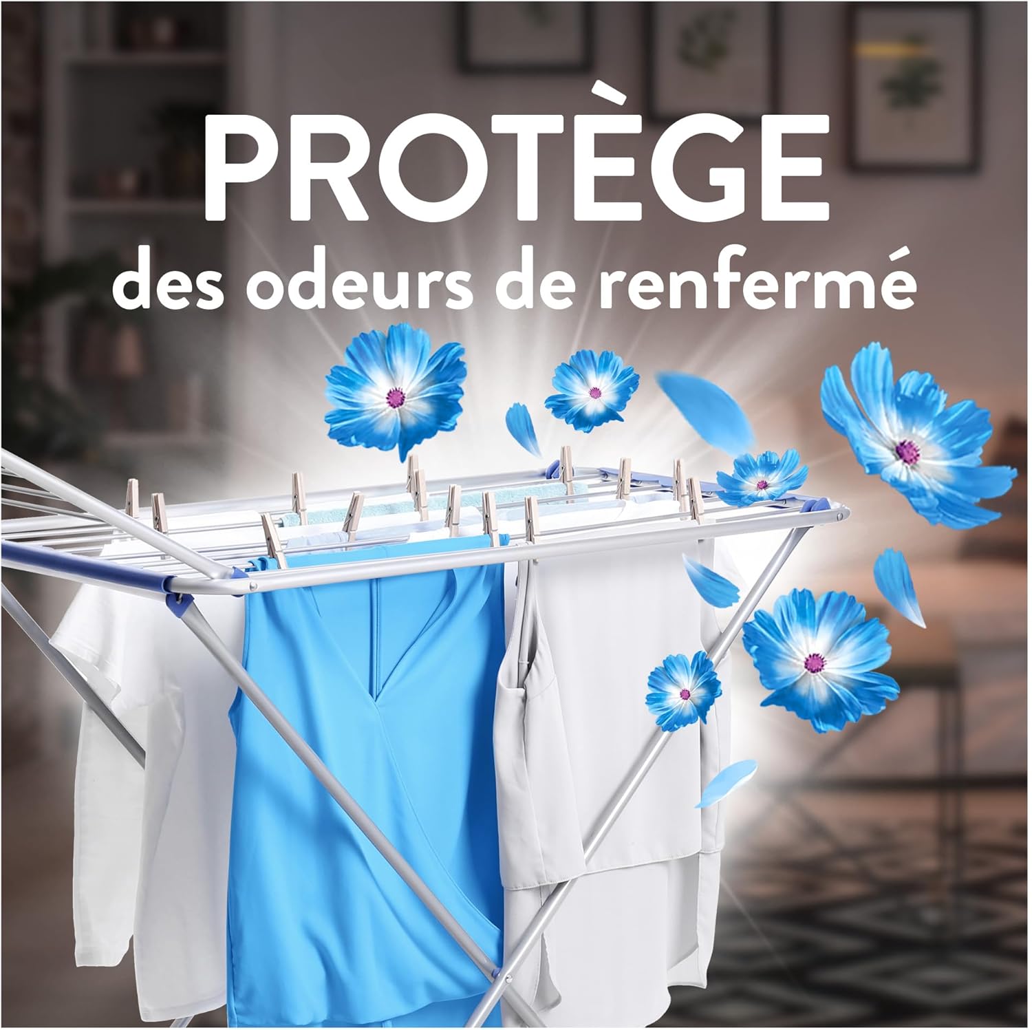 Lenor Fresh Air Adoucissant 60 Lavages 840 ml, Parfum Fraîcheur Matinale, Protection Anti-Odeurs, Ultra Concentré, Fabriqué en France - Image détaillée