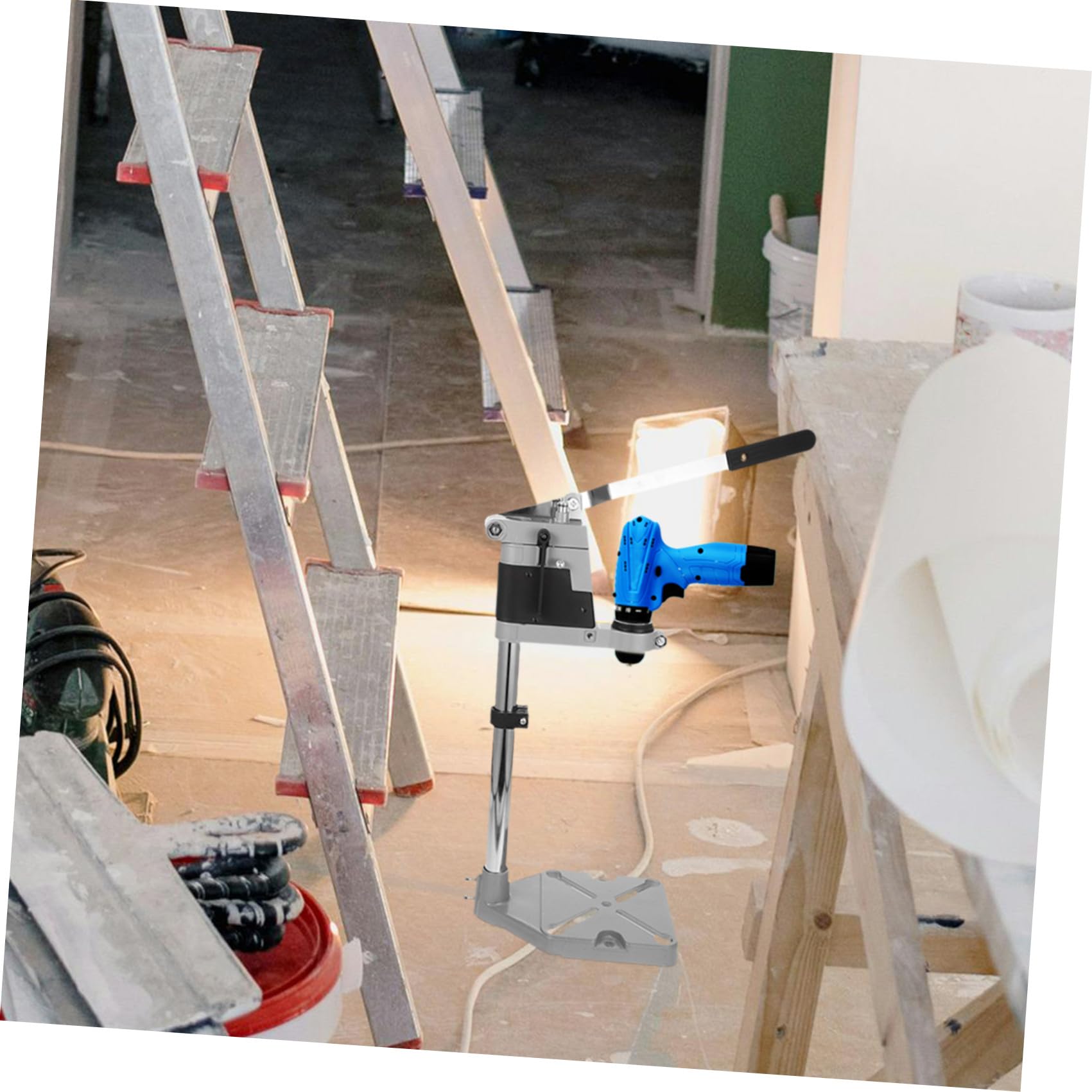 BESTonZON Affilatore Per Raschietto Trapano a Mano Manuale Tavolo Da Lavoro Portatile Supporto Per Trapano a Colonna Pilastro Corridore Del Letto Basamento in Alluminio Trapano Elettrico