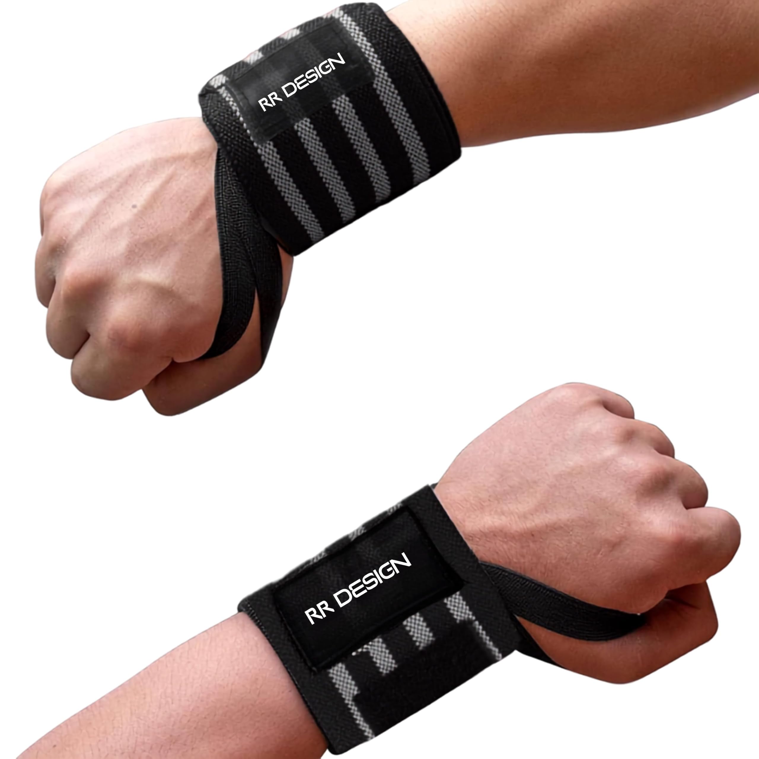 Weightlifting Wrist Wraps (Pair) – Premium Fabric Wrist Support with Thumb Loop & Adjustable Strap for Gym, Powerlifting, Bodybuilding, Crossfit & Strength Training-image-42