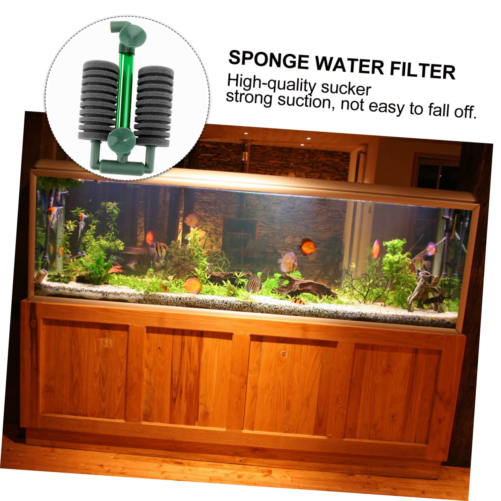 Angoily 3stücke Aquarium Schwammfilter Mit Doppeltem Schwamm Effektive Wasserfilterung Und Sauerstoffanreicherung Für Aquarien Für Fischbecken Und Schildkrötenbecken