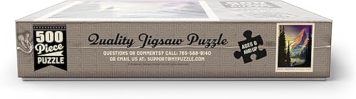 Miniatura 7 de Rocky Mountain National Park Pico de pirámide, póster vintage, rompecabezas de 500 piezas prémium para adultos