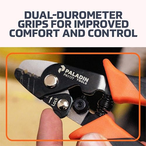 Miniatura 4 de Paladin Tools PA1177 Pro-Grip - Pelacables de fibra óptica 3 en 1, pelador de fibra ajustable de grado profesional