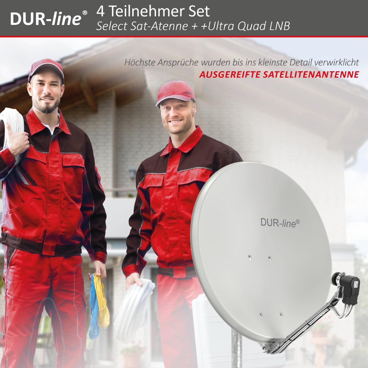 Dur-Line Select 75/80 Kits antennes satellite LNB commutateur multiple