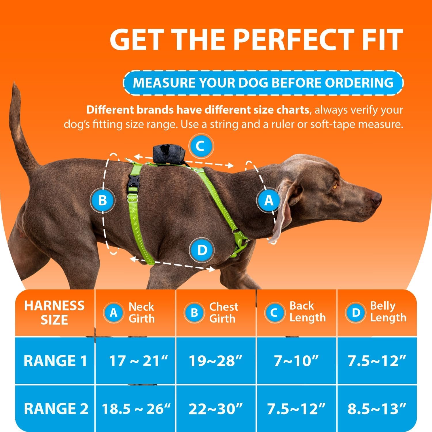 SparklyPets More Freedom No-Pull Front & Back Easy Clip Dog Walk Harness for Medium & Large Breeds with Poop Bag Holder – Dog Halter for All Body Types (Green, Range 1)