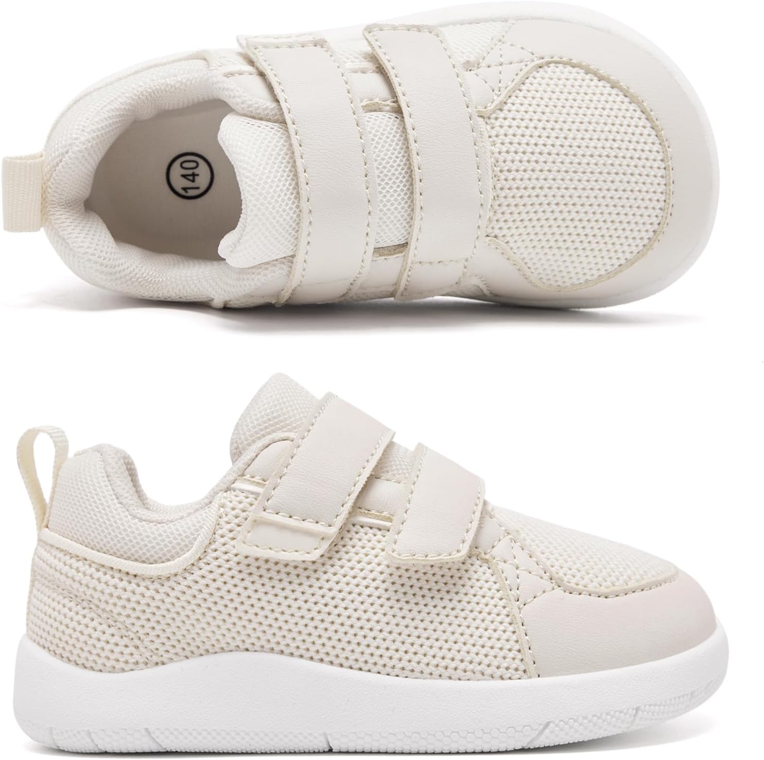 MORENDL Wide Toddler Shoes for Baby Boy Girl Walking Infant Sneakers Lightweight Non-Slip Barefoot Outdoor Tennis Zero Drop Comfort Shoe