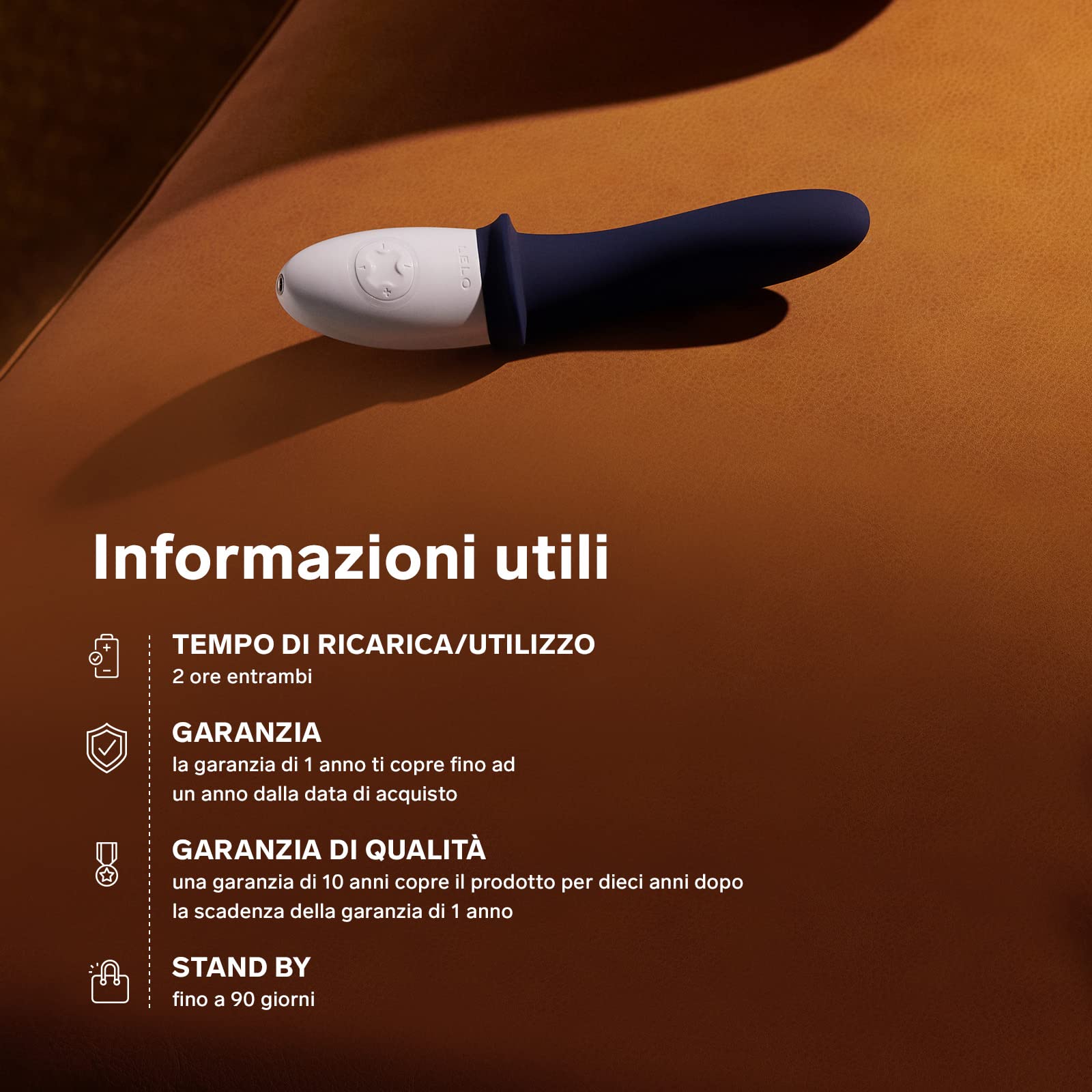 LELO BILLY 2 Massaggiatore Prostatico, Stimolatore Impermeabile per l’Uomo, Sex Toy Liscio e Ricaricabile per il Punto P, Vibratori anali, Nero