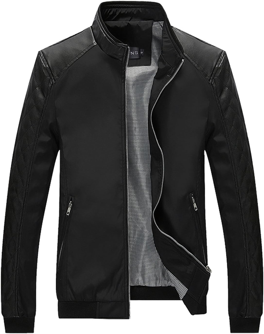 Men's Casual Slim Fit Lightweight Zip Up Softshell Bomber Jacket
