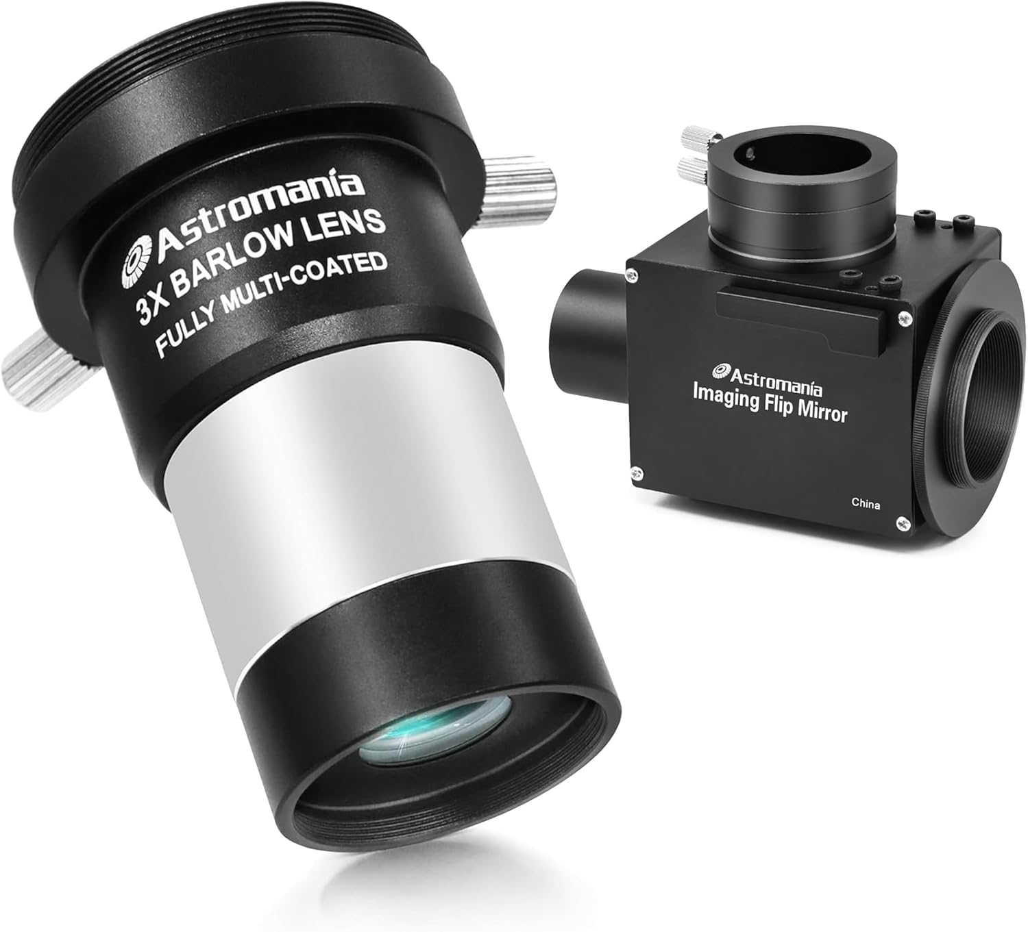 Astromania 1.25" Flip Mirror - Bundle with - 3X Barlow Lens 1.25 inch