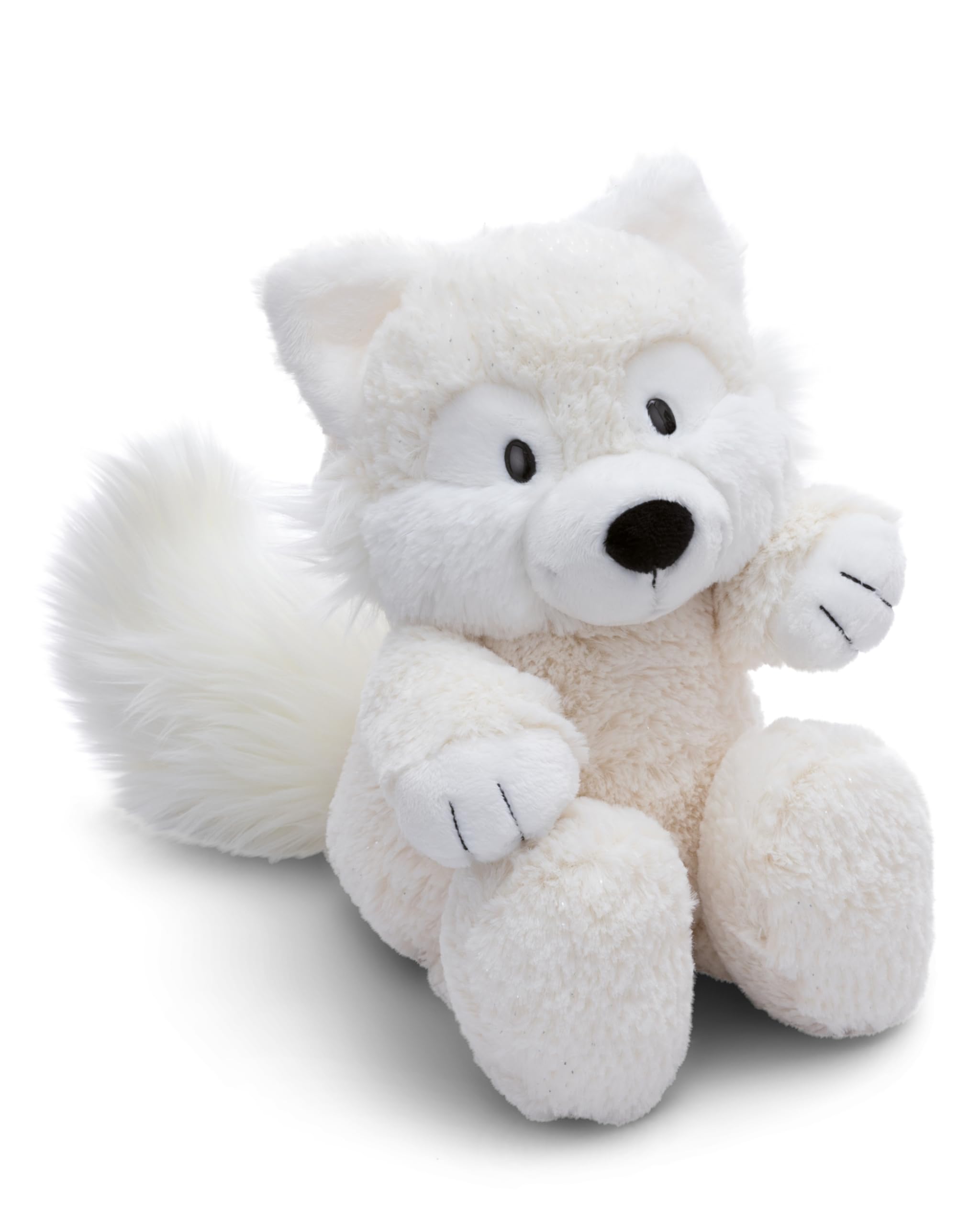 copia di Peluche fennec YOOHOO volpe bianco rosa grandi occhi 16 cm