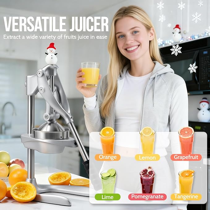 Extractor Manual de Jugos de Cítricos con Estructura de Acer miniatura 5