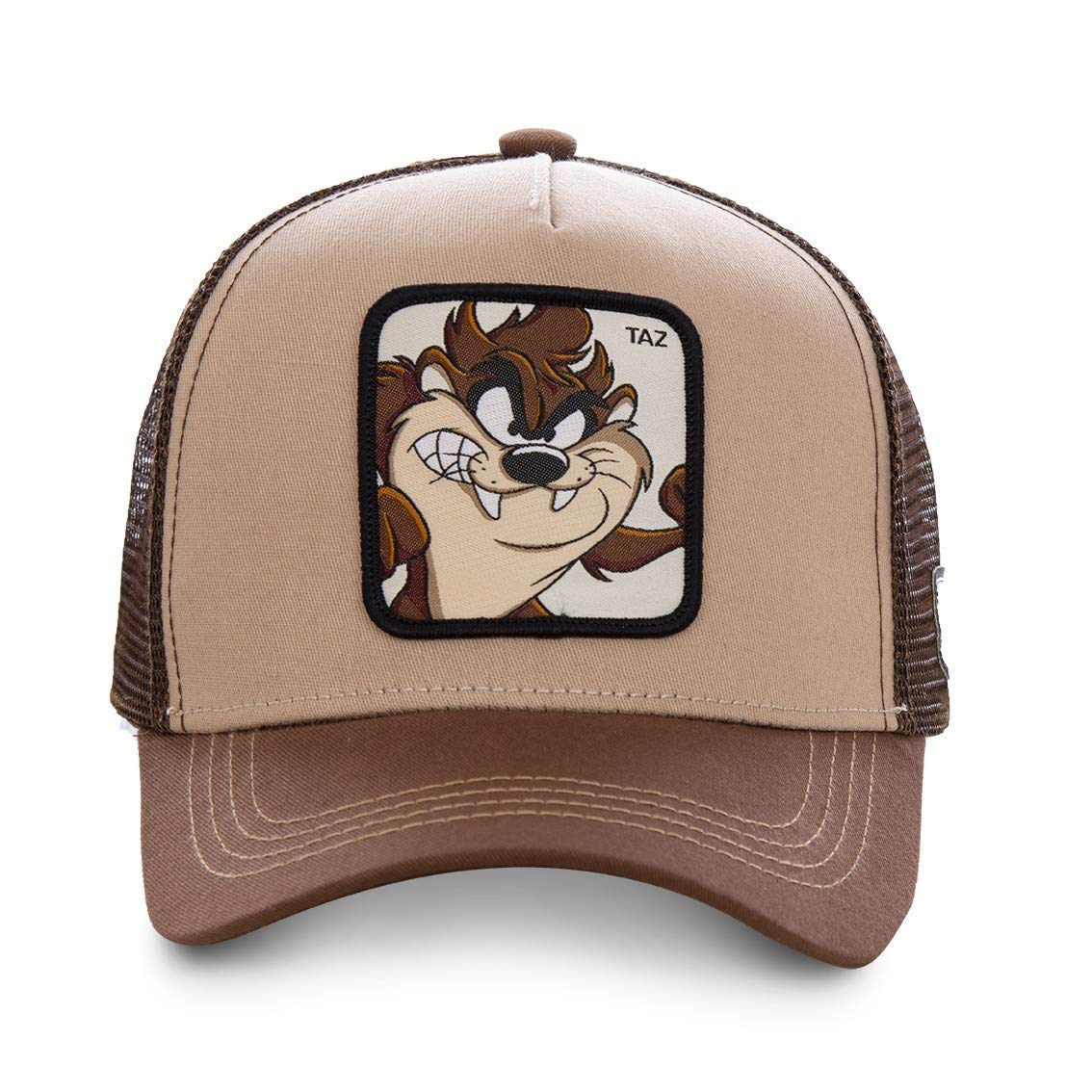 Capslab Looney Tunes Berretto da Camionista Taz per Bambini Cappellino Regolabile in Rete Marrone