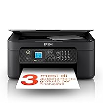 Epson Workforce WF-2910DWF Stampante Multifunzione A4 a getto d’inchiostro (Stampa Fronte Retro, Scansione, Copia, Fax) Display LCD 3.7cm, WiFi, Ethernet, Stampa da mobile e su Cloud, AirPrint