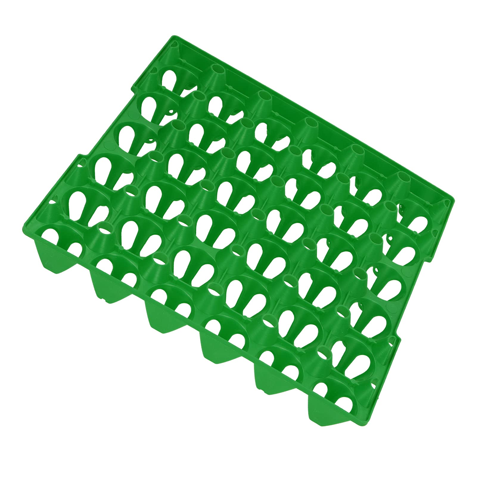 Plateau à œufs en Plastique 30 Cellules, pour le Stockage et le Transport des œufs en Toute sécurité, 5 Unités (Vert)