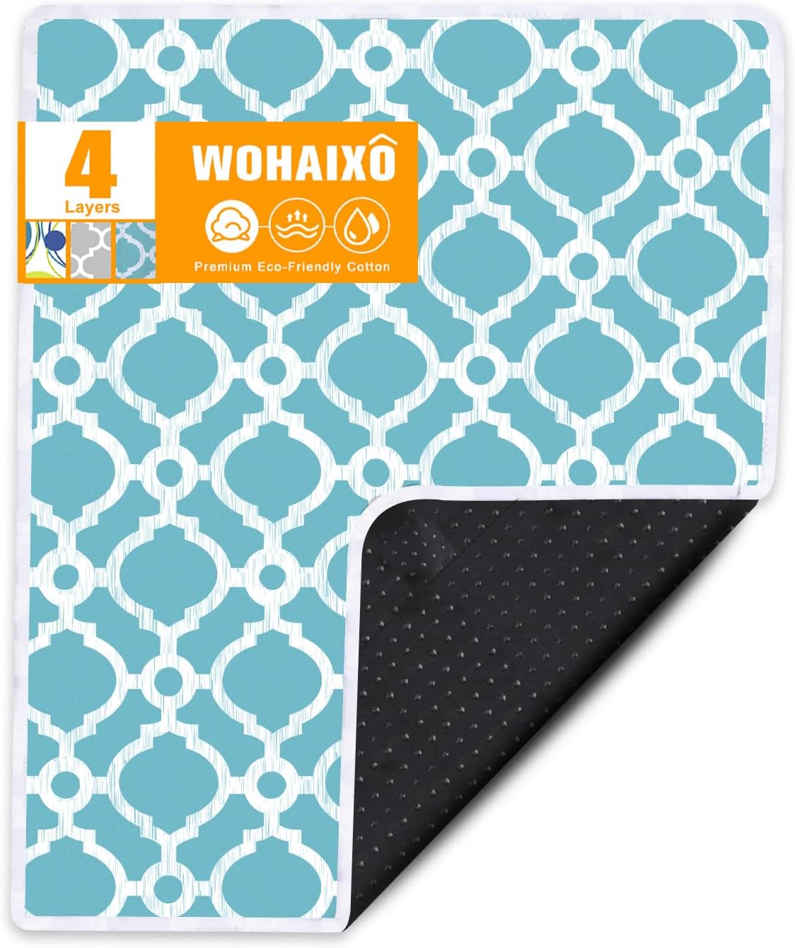 Ironing Mat with Silicone Pad Heat Resistant Ironing Blanket, Thick Portable