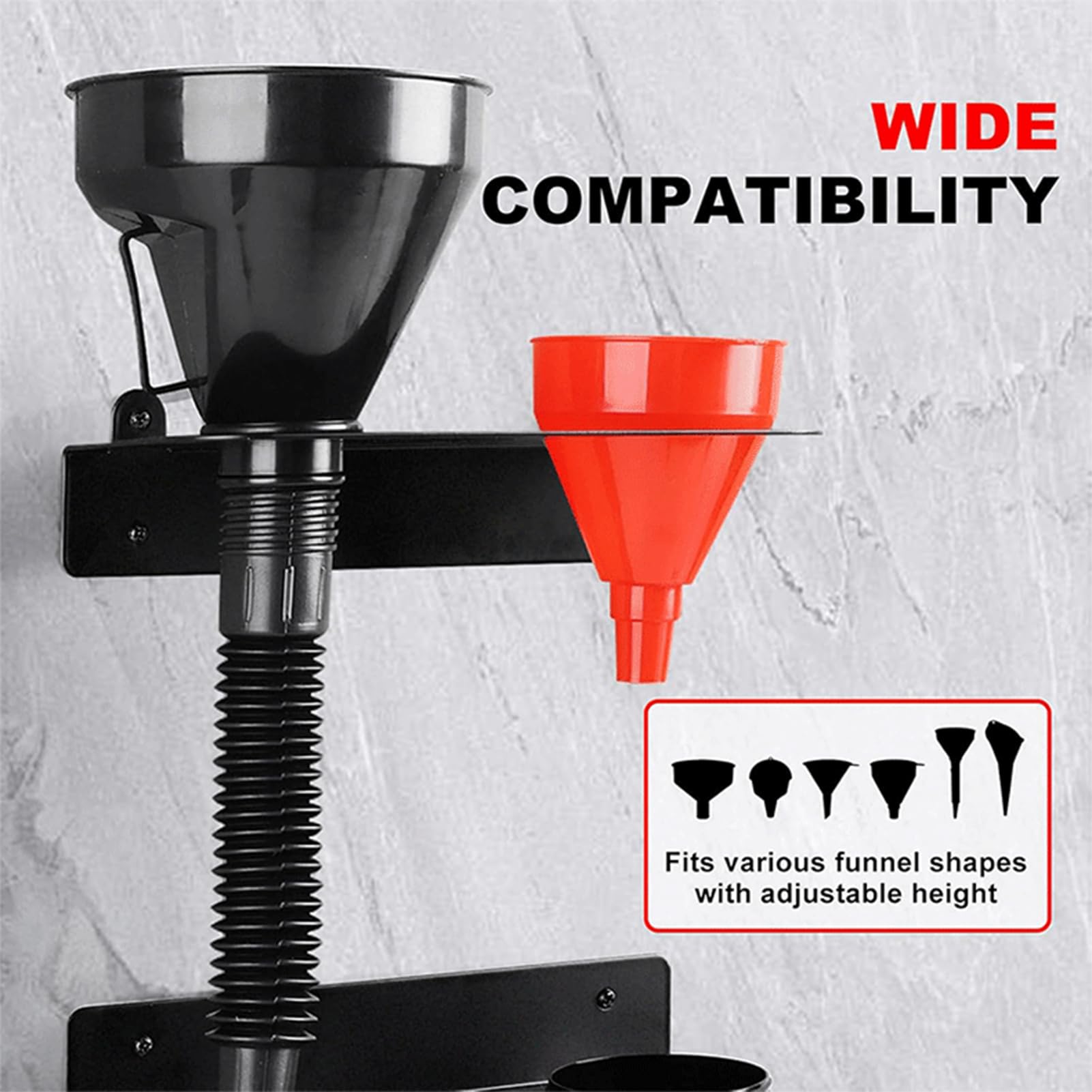 Porta Imbuto Olio con Coppe di Gocciolamento Rimovibili Forniture Garage a | Supporto Imbuto Olio Per Refrigerante Motore Additivo Filtro Valvola Trabocco Scarico Auto Rimorchio