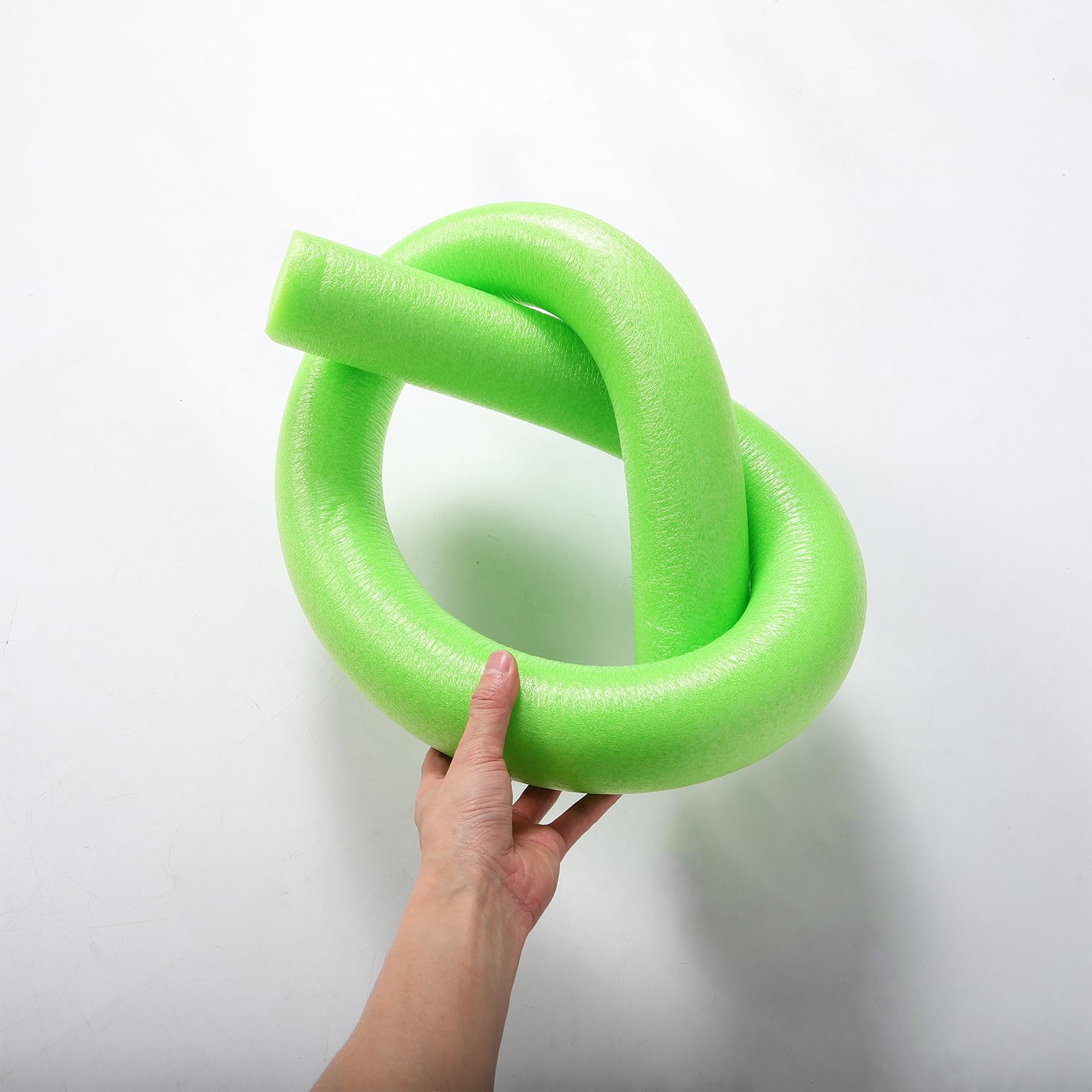 LOGOFUN 4PCS Jumbo Pool Noodles Swimming Pool Noodles Large Foam Pool Noodle Props for Game Floating Training Device Supplies - Red & Green 150CM