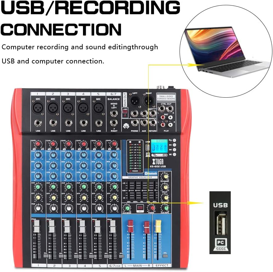 XTUGA ES602 USB Recording Connection