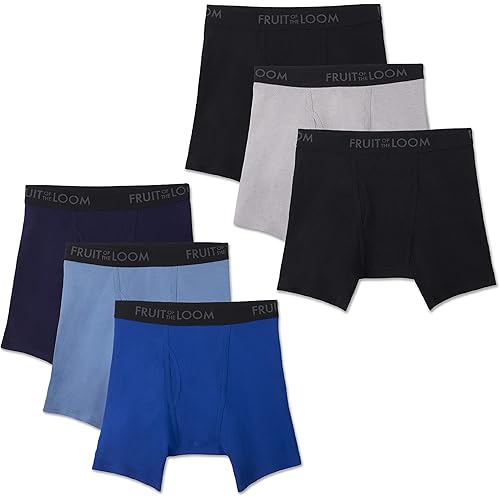 Fruit of the Loom Men's Breathable Boxer Briefs (Regular & Big Man)