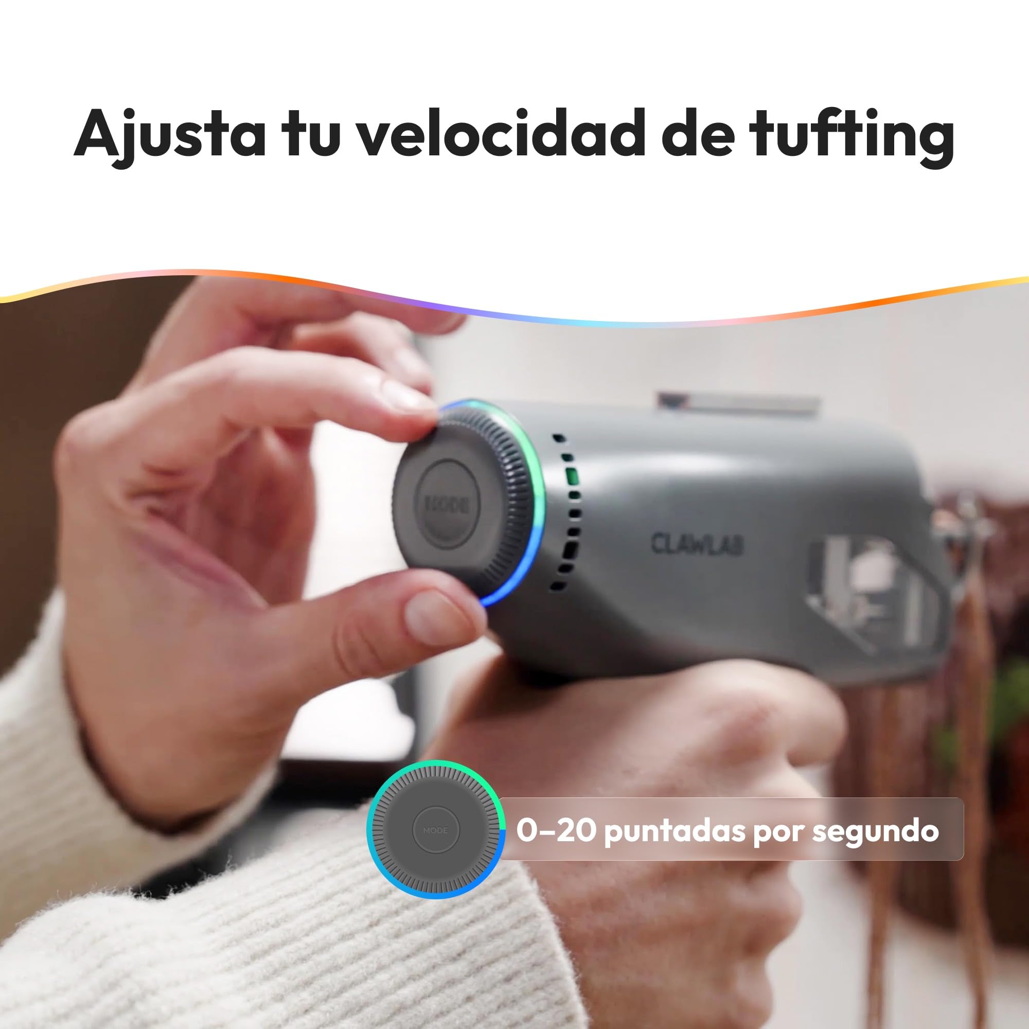 Tufting Kits H1 (Gray) - Marco de tufting - Pistola de tufting - Kit completo - Pistola Tufting - Máquina para hacer alfombras - Tela Tufting & Punch Needle - Kit de arranque
