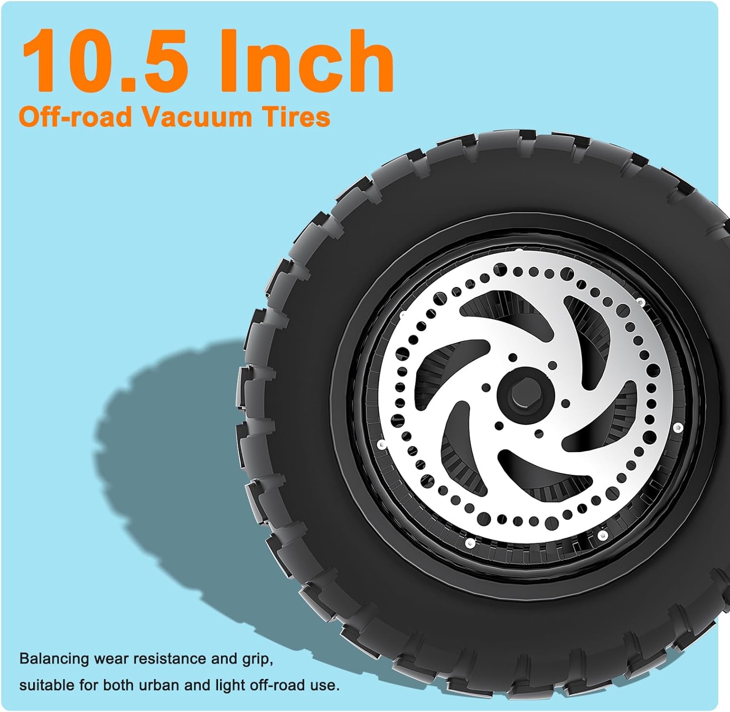 RD2 5000W Electric Scooter for Adults with Dual Motor,50 Mph Max Speed,55 Miles Max Range, 60V/25AH Battery,Hydraulic Braking,Off-Road e-Scooter with 10.5" Tubeless Fat Fire, with NFC and Bluetooth