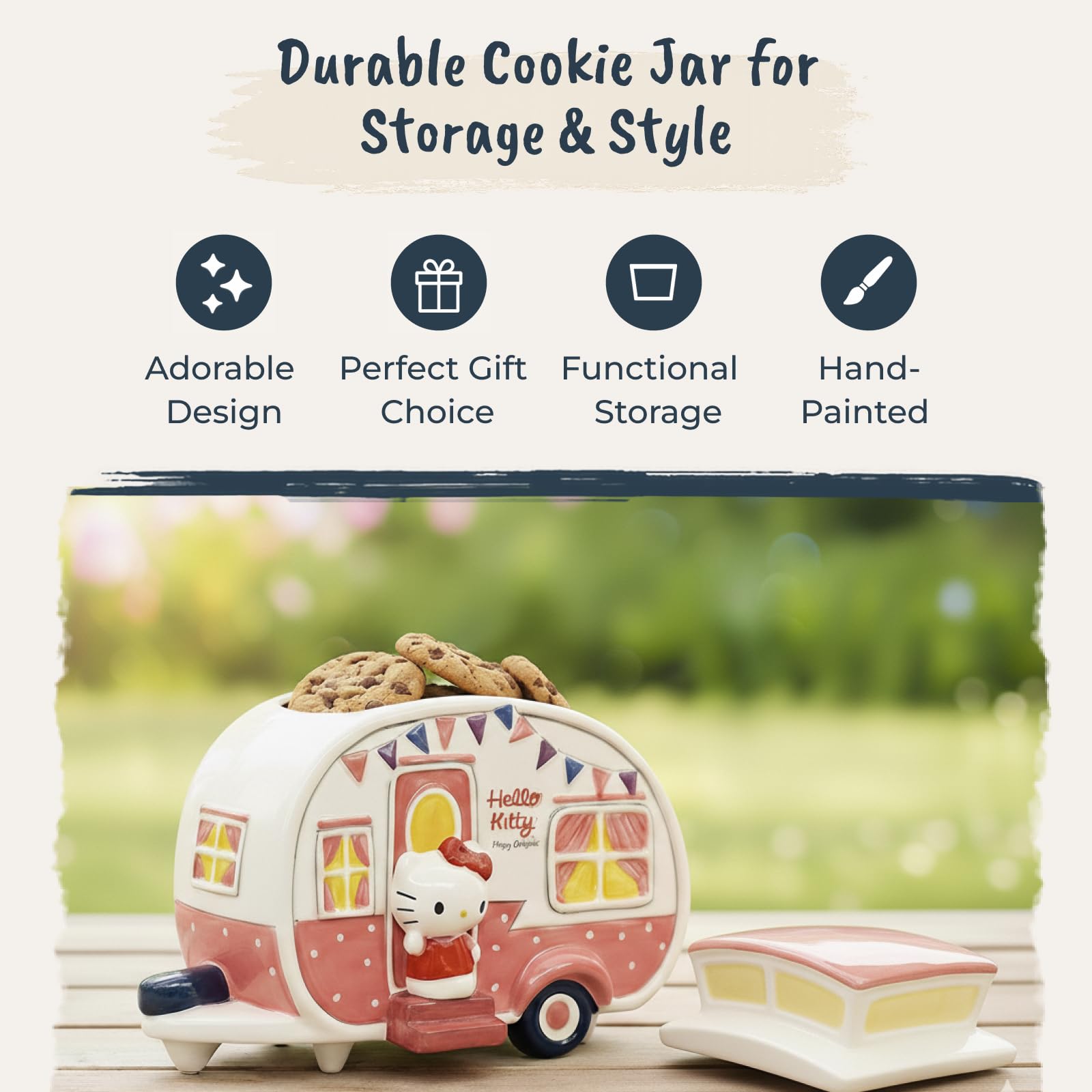 Amazon.com - Blue Sky Clayworks Hello Kitty Retro Camper Cookie