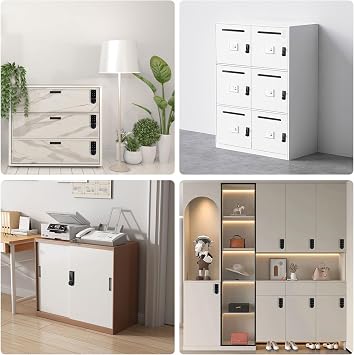 Code Security Lock Touch,VDHU Electronic Cabinet Deadbolt Lock,Digital Keypad Password Keyless Entry Key Access for Doors Coded Locker for Furniture,Hotel, Company, Factory (L30)