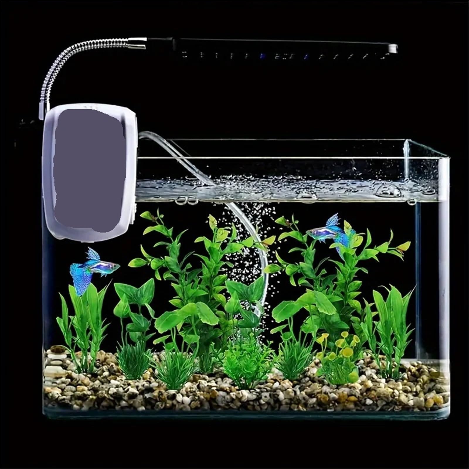 Aquarium Pflanzen Künstlich 10 Stück lebendige grüne künstliche Wassergras-Dekorationen for Aquarien, realistische Wasserpflanzen mit vielfältigen