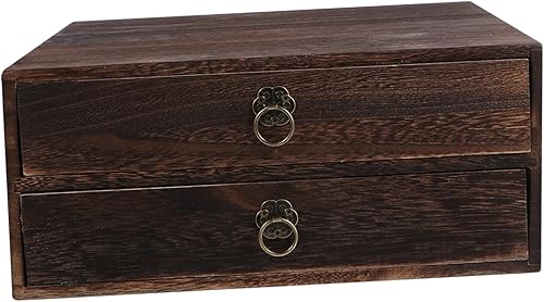 STOBOK 1 cajón de mesa de madera maciza, organizador de tesoros, organizador de escritorio, gabinete de almacenamiento de escritorio de madera, disponible en Yaxa Peru