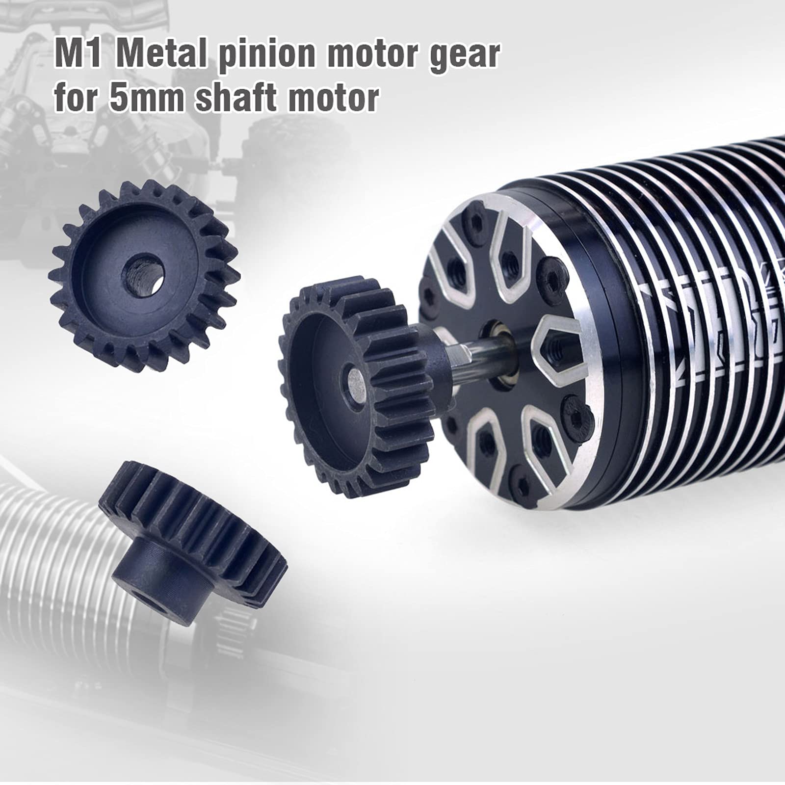 Pignon en acier trempé 32DP 3.175mm 12T-24T pour moteur de voiture RC 1/10, buggy, truggy, monster truck, accessoires de modèles RC 26 Pignon en acier trempé 32DP 3.175mm 12T-24T pour moteur de voiture RC 1/10, buggy, truggy, monster truck, accessoires de modèles RC 26