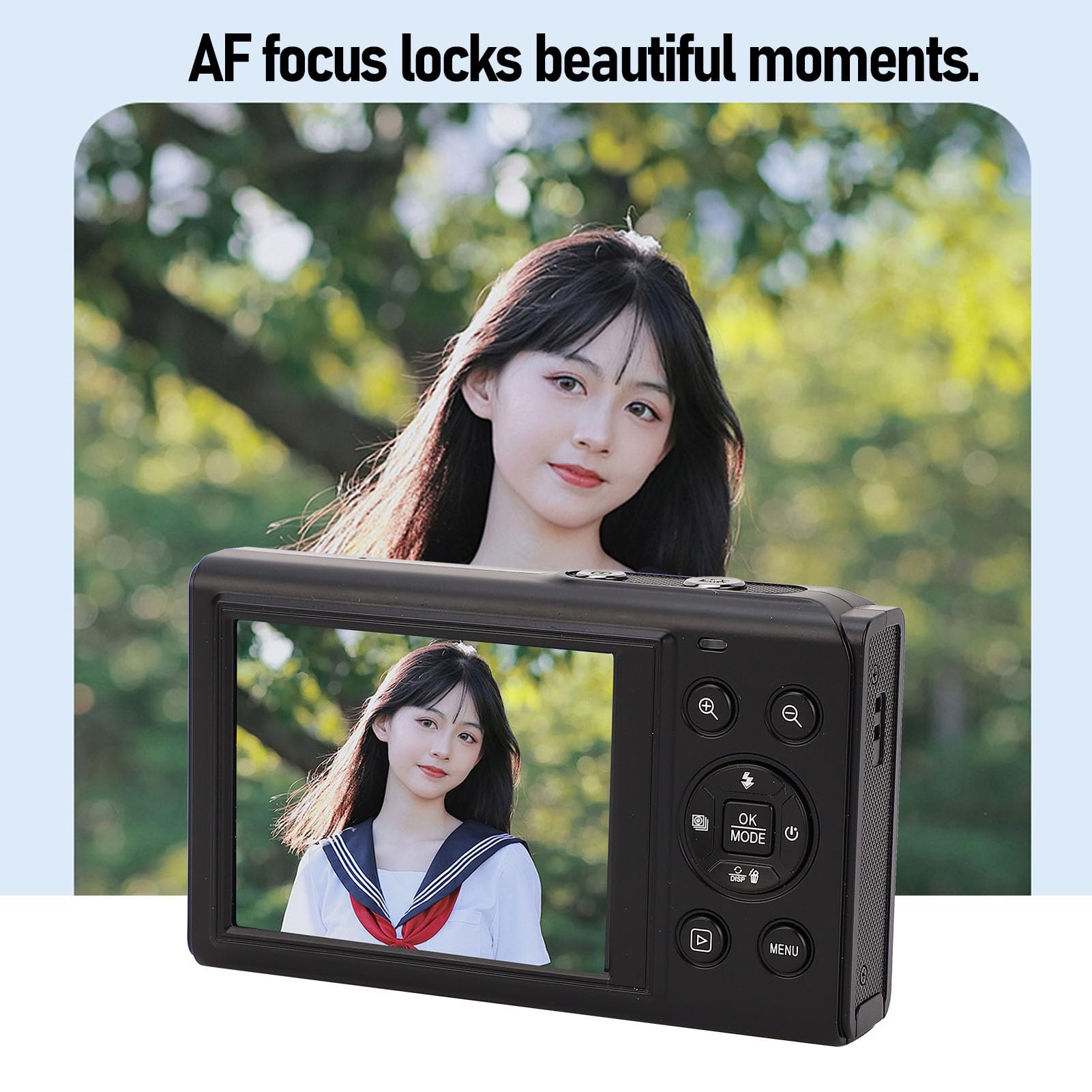 Annadue Camera Digitale da 5K 80MP per Adolescenti con Doppio Schermata, Zoom 18x e Focus Automatico, Trasferimento WiFi e Webcam, Incorporato in Flash e Borsa da Viaggio (32GB)