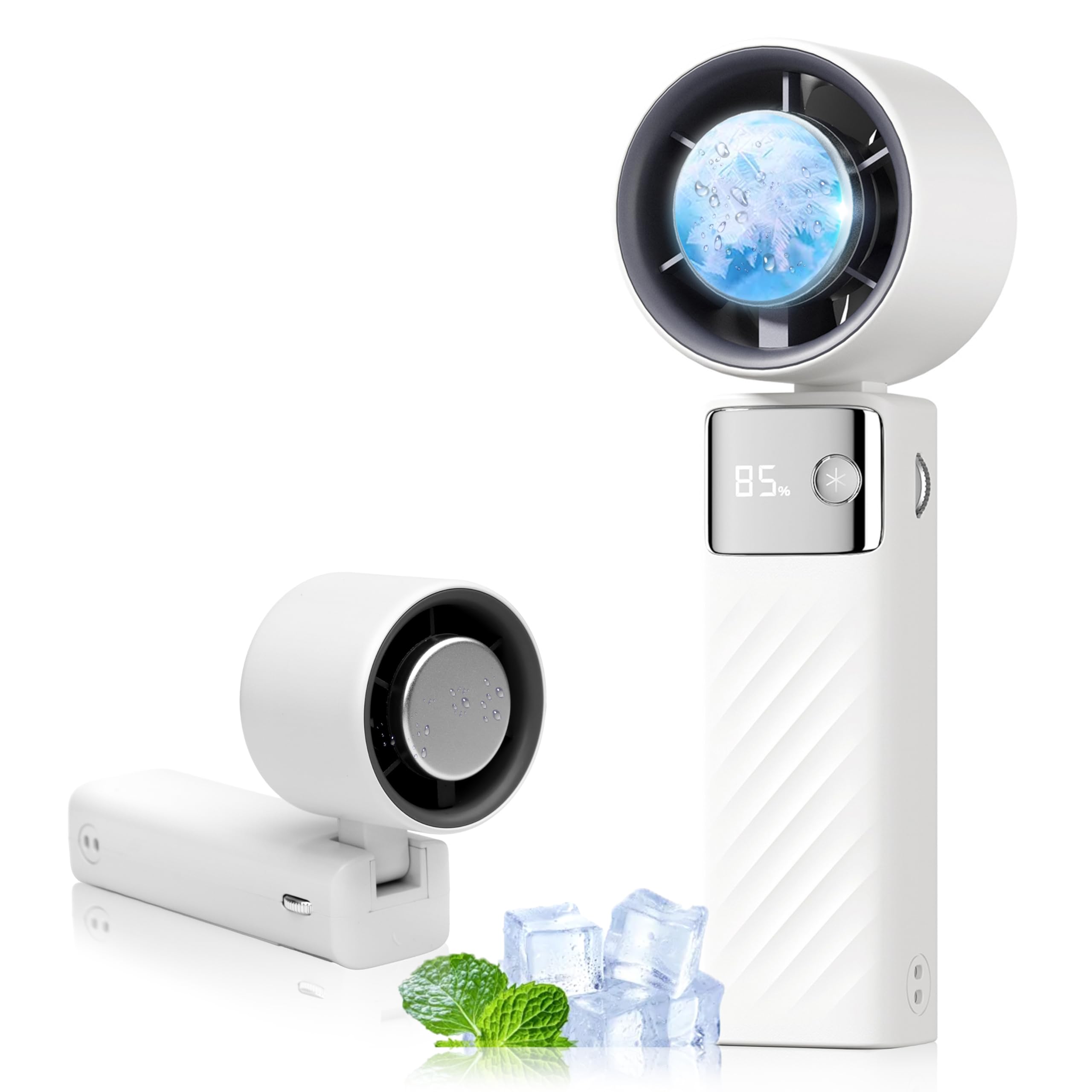 Amazon | KANIYA ハンディファン 携帯扇風機 [冷却プレート搭載 LED